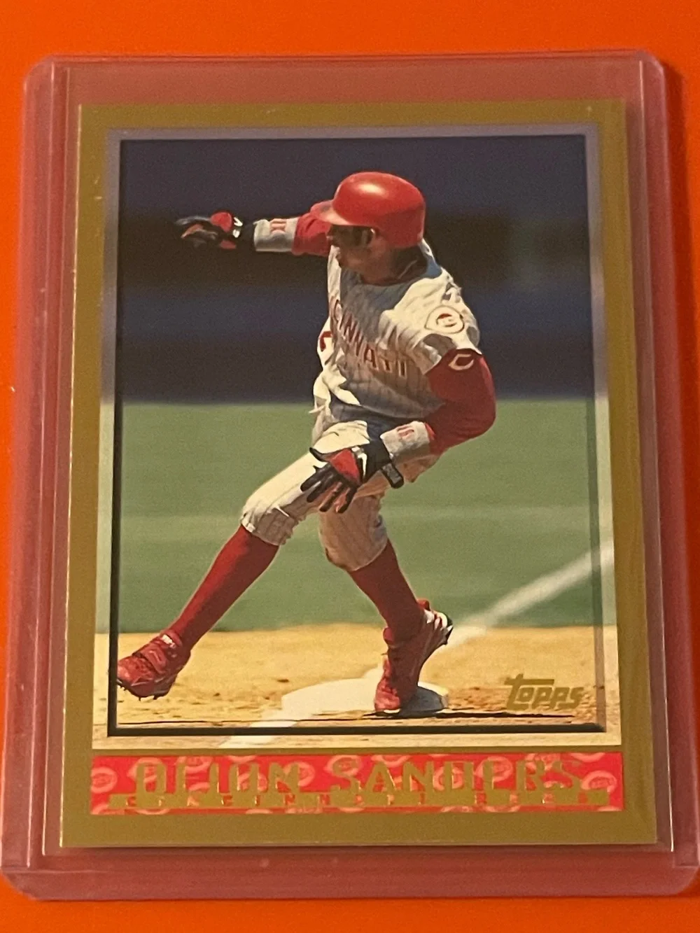 Deion Sanders #10 1998 Topps Baseball Trading Card - Picture 1 of 2